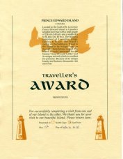 traveler's awrd